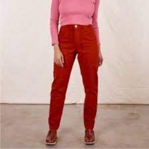 Big Bud Press Petite Pencil Pants, Paprika, sz SM